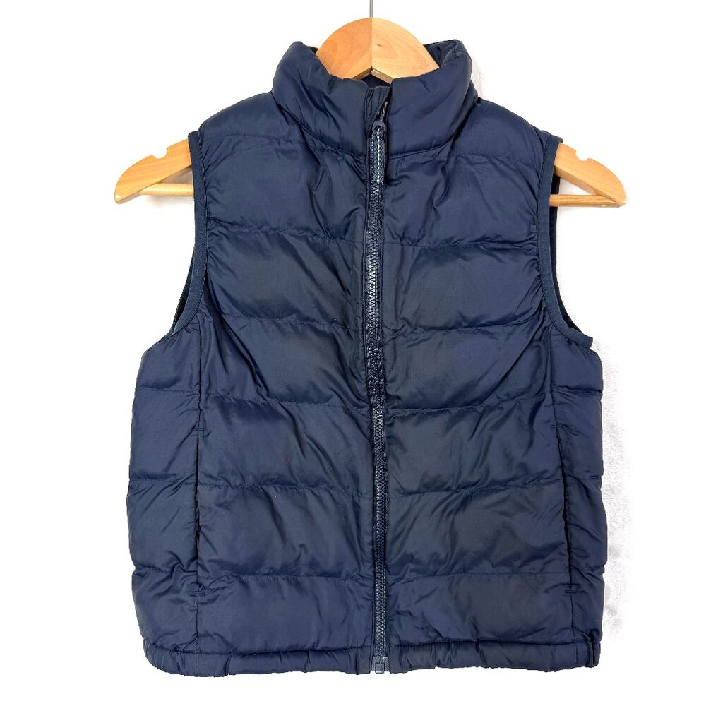 UNIQLO Unisex Kids Puffer Lightweight Full Zip Nylon Outdoor Vest Jacket 5 6